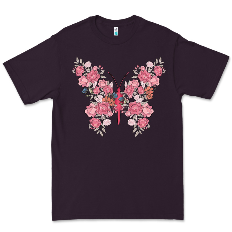 Floral Butterfly Premium Tee by MaliasSmallBusiness | Teevron
