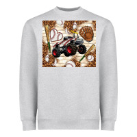 Heather Grey baseball crusher Heavyweight Sweatshirt - TumblerDesignByShophia