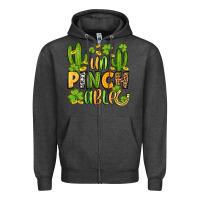 Charcoal Heather un pinch able  st. patrick's day Zipper Hoodie - OliviaCreatesArt