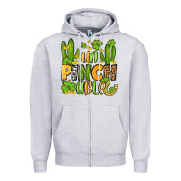 Heather Grey un pinch able  st. patrick's day Zipper Hoodie - OliviaCreatesArt
