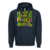 Navy un pinch able  st. patrick's day Zipper Hoodie - OliviaCreatesArt