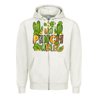 Oatmeal Heather un pinch able  st. patrick's day Zipper Hoodie - OliviaCreatesArt