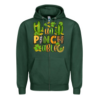 Sports Green un pinch able  st. patrick's day Zipper Hoodie - OliviaCreatesArt