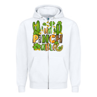 White un pinch able  st. patrick's day Zipper Hoodie - OliviaCreatesArt
