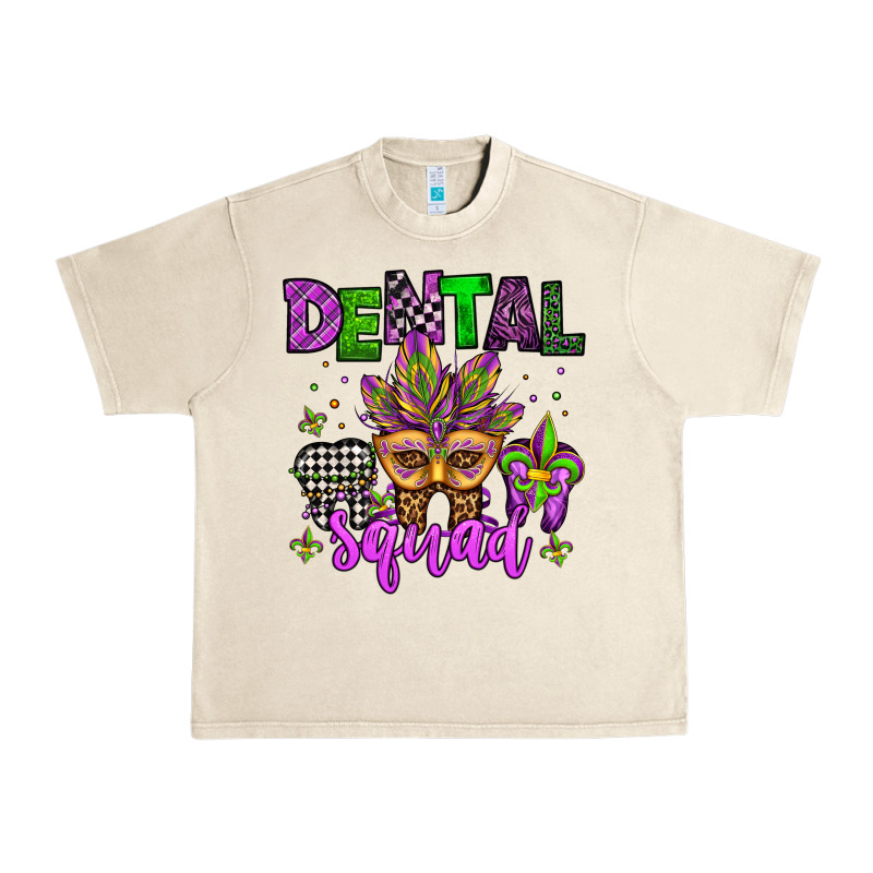 Dental Squad Mardi Gras Teeth Urban Heavy Tee by Jasminsmagicworld | Teevron