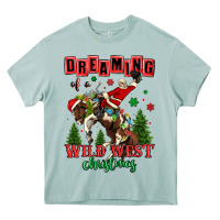 Arona dreaming of a wild west christmas cowboy santa Heavy Core Tee - MaliasSmallBusiness