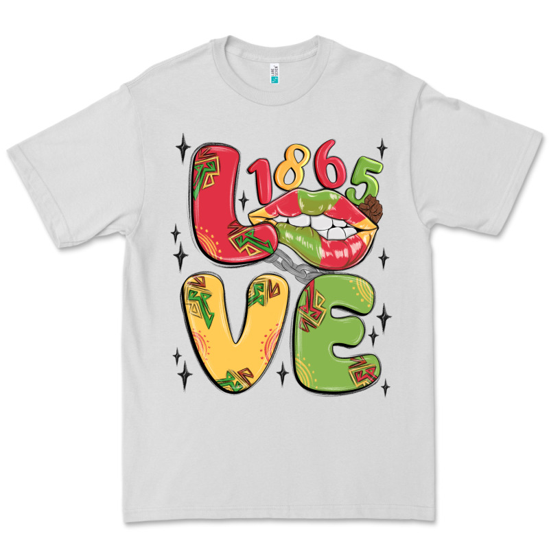Love Juneteenth Lips Premium Tee by MaliasSmallBusiness | Teevron