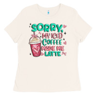 Bone sorry my iced coffee made me latte Ladies Tee - MaliasSmallBusiness