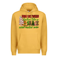 Mustard Torn between lookin' like a snack and eatin' one Premium Hoodie - RanaPortraitStore
