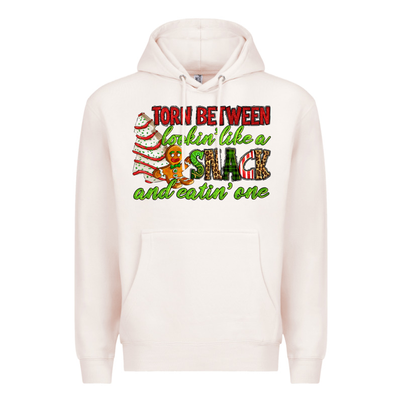 Torn Between Lookin' Like A Snack And Eatin' One Premium Hoodie by RanaPortraitStore | Teevron