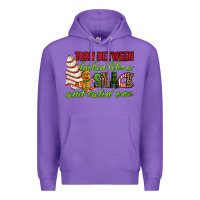 Purple Torn between lookin' like a snack and eatin' one Premium Hoodie - RanaPortraitStore