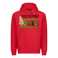 Red Torn between lookin' like a snack and eatin' one Premium Hoodie - RanaPortraitStore