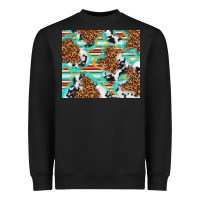 Black serape cowhide and leopard with glitter Heavyweight Sweatshirt - TumblerDesignByShophia