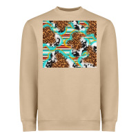 Serape Cowhide And Leopard With Glitter Heavyweight Sweatshirt | Teevron