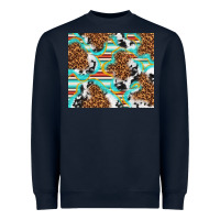 Navy serape cowhide and leopard with glitter Heavyweight Sweatshirt - TumblerDesignByShophia