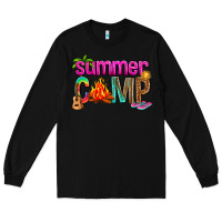 Black summer camp Long Sleeve Tee - NancyCooperArtShop