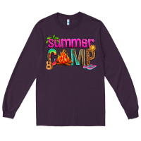 Plum summer camp Long Sleeve Tee - NancyCooperArtShop