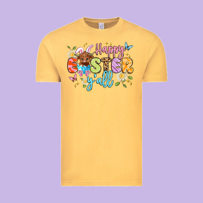 Happy Easter Yall Vintage Tee Designed By Artiststas