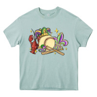 Arona mardi gras baseball Heavy Core Tee - MaliasSmallBusiness