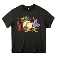 Asphalt mardi gras baseball Heavy Core Tee - MaliasSmallBusiness