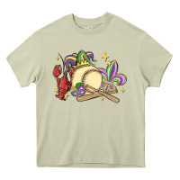 Mossy mardi gras baseball Heavy Core Tee - MaliasSmallBusiness