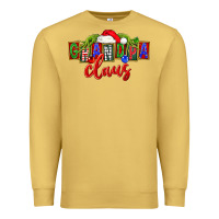 Antique Gold Christmas Grandpa Claus Premium Sweatshirt - FaDigitalArtStudio
