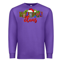 Purple Christmas Grandpa Claus Premium Sweatshirt - FaDigitalArtStudio