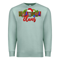 Seafoam Christmas Grandpa Claus Premium Sweatshirt - FaDigitalArtStudio