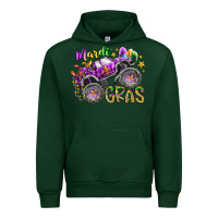 Forest Green mardi gras monster truck Urban Hoodie - RacoonDesign
