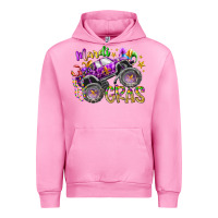 Fuchsia Pink mardi gras monster truck Urban Hoodie - RacoonDesign
