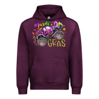 Mauve Wine mardi gras monster truck Urban Hoodie - RacoonDesign