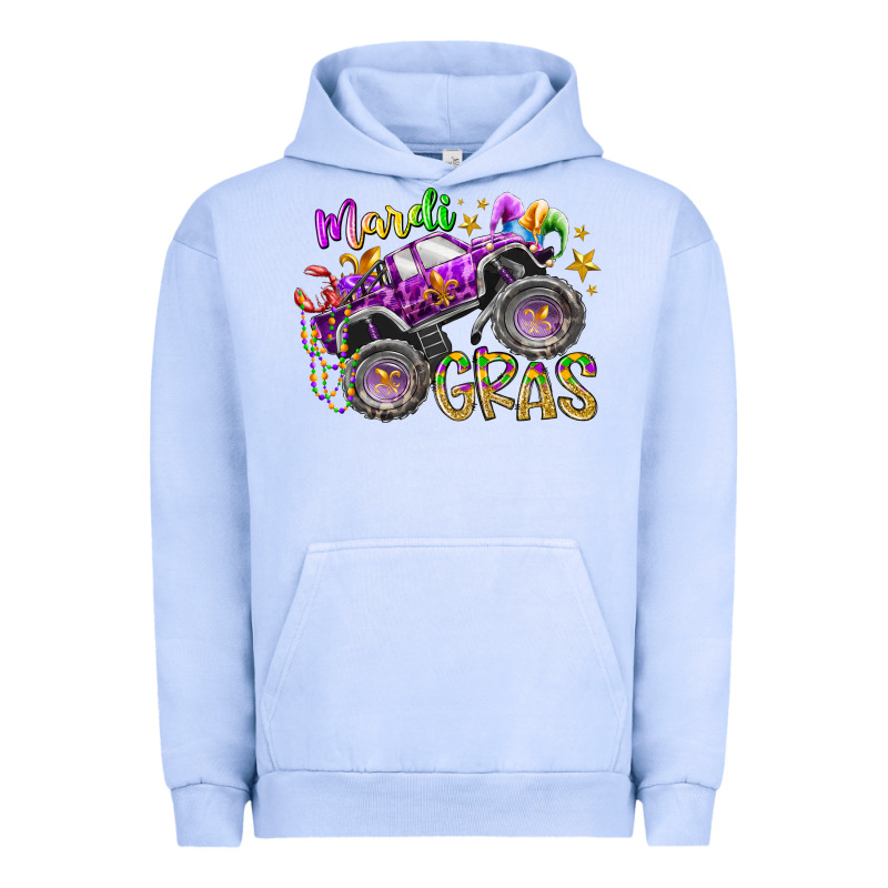 Mardi Gras Monster Truck Urban Hoodie by RacoonDesign | Teevron