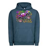 Pigment Midnight Navy mardi gras monster truck Urban Hoodie - RacoonDesign
