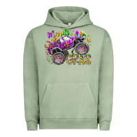 Pigment Oil Green mardi gras monster truck Urban Hoodie - RacoonDesign