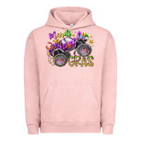 Pigment Salmon mardi gras monster truck Urban Hoodie - RacoonDesign