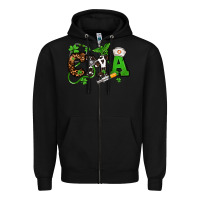 Black St. Patrick's Day CMA Zipper Hoodie - OliviaCreatesArt