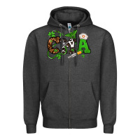 Charcoal Heather St. Patrick's Day CMA Zipper Hoodie - OliviaCreatesArt