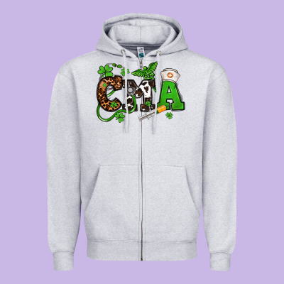 St. Patrick's Day Cma Zipper Hoodie Designed By Oliviacreatesart