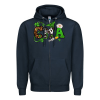 Navy St. Patrick's Day CMA Zipper Hoodie - OliviaCreatesArt