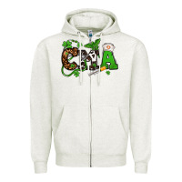 Oatmeal Heather St. Patrick's Day CMA Zipper Hoodie - OliviaCreatesArt