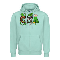 Seafoam St. Patrick's Day CMA Zipper Hoodie - OliviaCreatesArt