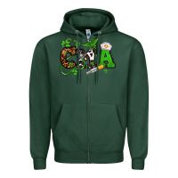Sports Green St. Patrick's Day CMA Zipper Hoodie - OliviaCreatesArt