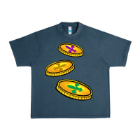 Midnight Navy louisiana coins Urban Heavy Tee - BarkalooDesign