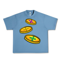 Pebble Blue louisiana coins Urban Heavy Tee - BarkalooDesign