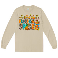 Mushroom My blood type is pumpkin spice Long Sleeve Tee - RanaPortraitStore