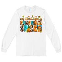 White My blood type is pumpkin spice Long Sleeve Tee - RanaPortraitStore