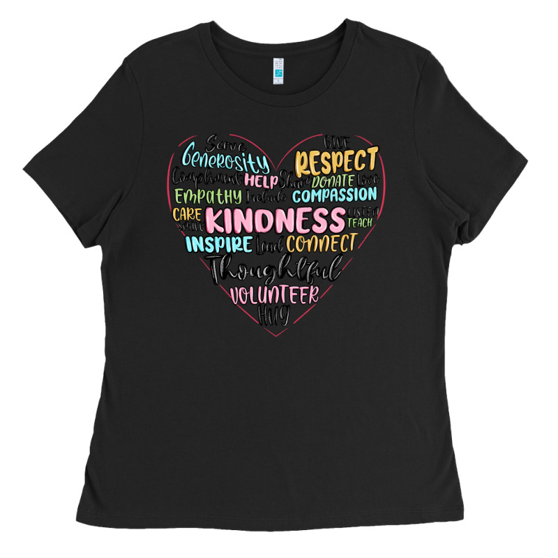 Kindness Heart Ladies Tee by MaliasSmallBusiness | Teevron
