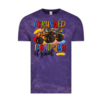 Cloud Purple i crushed 100 days of school Vintage Tee - Artiststas