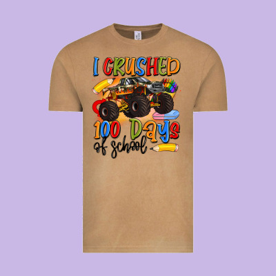 I Crushed 100 Days Of School Vintage Tee Designed By Artiststas