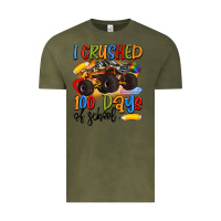 Vintage Olive i crushed 100 days of school Vintage Tee - Artiststas